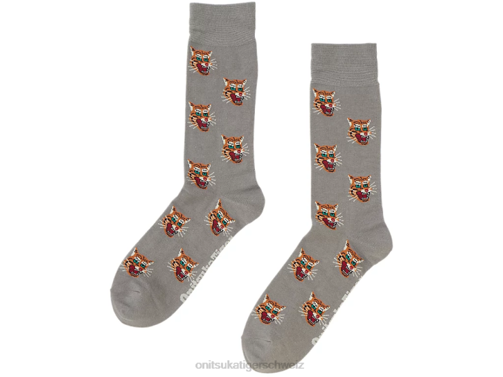 Onitsuka Tiger mittlere Socken unisex grau meliert 8X88501 Zubehör